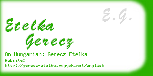 etelka gerecz business card